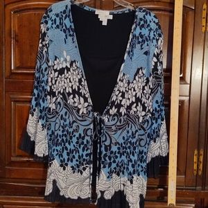 3XL Dressbarn acordian 2-piece blouse